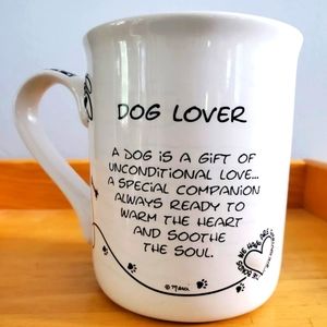 Dog love mug large coffee cup. 16oz